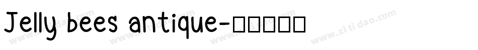 Jelly bees antique字体转换